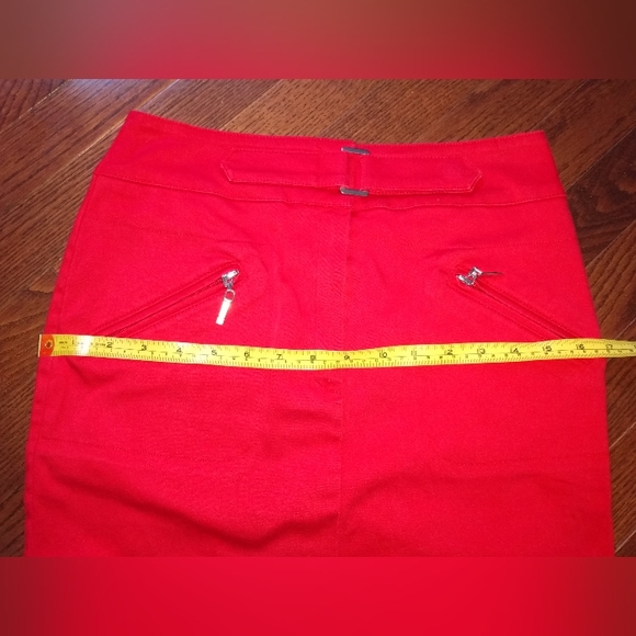 Steilmann cotton blend red pencil skirt US 6 - Picture 6 of 7